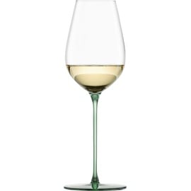 Eisch Champagnerglas EISCH "INSPIRE SENSISPLUS" Trinkgefäße Gr. Ø 7,9 cm x 24,2 cm, 400 ml, 2 tlg., grün Kristallgläser