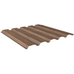 Trapezblech Wand 35/207 | Profilblech | Stahl | Beschichtung Struktur Holzoptik | Stärke 0,5 mm