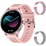 Smartwatch Damen Herren, BOCLOUD Smart Watch für iPhone Android Handy, IP68 Wasserdichte Smartwatch mit Blutsauerstoff/Herzfrequenz/Schlafüberwac...