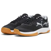 Puma Varion II Hallenturnschuh, Black-COOL light Gray-Yellow Blaze-Gum, 43