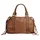 Samantha look Shopper echt Leder, Made in Italy, braun