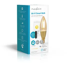 Nedis Nedis, Wi-Fi LED Glühbirne 5W 470lm E14 SmartLife Kerzenform, Weiß