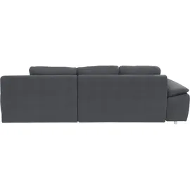 sit&more Ecksofa SIT & MORE "Labene L-Form", grau (dunkelgrau), B:270cm H:82cm T:90cm, Struktur fein (95% Polyester, 5% Polyamid);Luxus-Microfaser ALTARA NUBUCK (100% Polyester);Kunstleder SOFTLUX / Struktur (100% Polyester);Struktur (100% Polyester);Flachgewebe