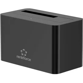 Renkforce RF-DOCKING-02 USB-A (USB 3.0) SATA 6 Gb/s 1 Port Festplatten-Dockingstation 3.5 Zoll, 2.5 Zoll