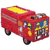 PAPSTAR Pinata Feuerwehrwagen, KBO30966 für Kinder-Geburtstag & Party, Ideal zum Befüllen mit Süßigkeiten und Geschenken