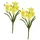 Flair Flower Künstliche Narzissen Frühlingsblumen Kunstblume Blumen Sträuße Blumenarrangements Deko Frühjahrsdekoration Narzisse Osterdeko Osterglocke Ostern Tischdeko Dekopflanze 2er Set, gelb