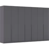 Rauch »Kleiderschrank Schrank Garderobe AGORDO TOPSELLER Schlafzimmer«, (in zwei Griff-Farben mit Dekor- oder Hochglanzfront), durchdachte Innenausstattung, in 6 Breiten und 2 Höhen MADE IN GERMANY, grau (graumetallic), B:315cm H:229cm T:54cm,
