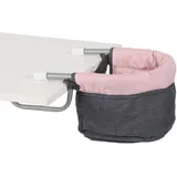 Bayer Chic 2000 735-81 Tischsitz 60 cm, Puppen-Hochstuhl, Melange anthrazit-rosa