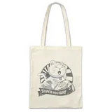 Urban Backwoods Beuteltasche Maneki Neko VII Stofftasche Cat Katze Winkekatze Maneki-Neko (1-tlg), Manekineko China Japan Winkende beige