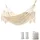 Hängematte Outdoor 2 Personen Beige Tragbar Baumwolle Polyester Garten Lounge