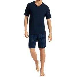 SCHIESSER Uncover by SCHIESSER Herren Schlafanzug kurz, Nachtblau, 52