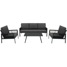 Jardi 4-teilige Aluminium-Sofagarnitur anthrazitgrau