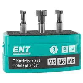Ent T-Nutfräser-Set 3-teilig 8 mm