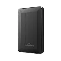 UnionSine 1TB Externe Festplatte, 2,5 Zoll USB 3.0 Backups HDD Tragbarefür für PC, Mac, TV, PS4, Schwarz HD3513