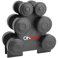 OnWay Fitness Hantel Training Set mit Hantelständer OW1108S