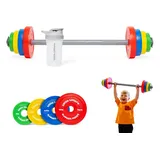 Little Lifters Langhantel-Set für Kinder – Verstellbare Gewichte & Kunststoff-Hantel, Kinder-Fitnessgeräte für Rollenspiele