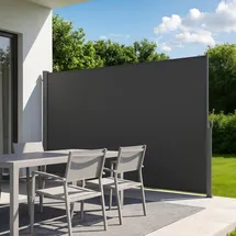 Vevor Seitenmarkise 180 x 300 cm grau Polyester