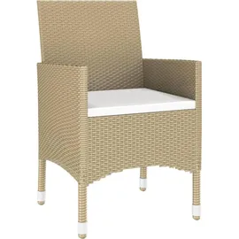 vidaXL Garten-Essgruppe 7-tlg. Beige