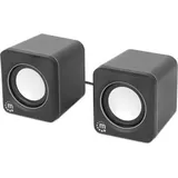 Manhattan 2600 Serie Lautsprechersystem USB-C/A schwarz/silber (102704)