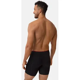Danish Endurance Bamboo Trunks Extra Long rot/schwarz L 6er Pack