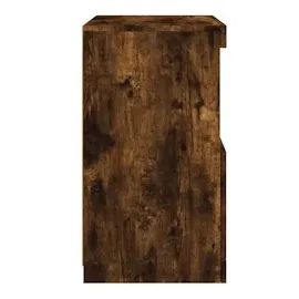 vidaXL Sideboard mit LED-Leuchten Räuchereiche 41x37x67 cm