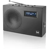 Dual MCR 117 DAB+ Digitalradio schwarz | UKW-RDS Tuner | Bluetooth-Musikübertragung | Wiederaufladbare Batterie | Kopfhöreranschluss | Tragbares Radio für Zuhause und Unterweg