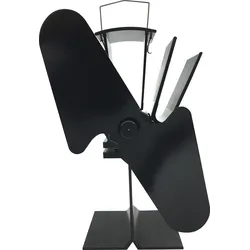 Kaminventilator FIREFIX "2-flügelig", schwarz, B:15cm H:20cm T:11cm, Ventilatoren, aus Stahl