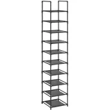 Songmics Schuhregal 33 x 173 x 33 cm offen / schwarz