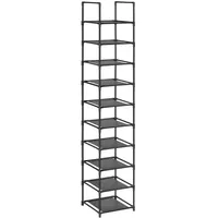 Songmics Schuhregal 33 x 173 x 33 cm offen / schwarz