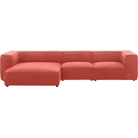 W.Schillig Ecksofa »around-the-block«, mit eleganter Biese, mit Federkern, Breite 341 cm