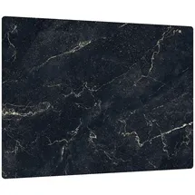 ALLboards Glas Herdabdeckplatte Schneidebrett SCHWARZER MARMOR cm Multi-Platte Arbeitsplatte Herdschutz Deko für Küchen Gehärtetes