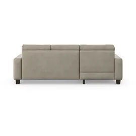 Home Affaire Ecksofa HOME AFFAIRE "Summer L-Form", grau (steel), B:249cm H:91cm T:164cm, 95% Polyester, 5% Polyamid, Sofas, Ecksofa, mit Recamiere, mit oder ohne Bettfunktion und Bettkasten, Cord-Bezug