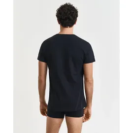 GANT für Herren. 900012018 2er-Set schwarze T-Shirts mit V-Ausschnitt (XXL), Heimtextilien, Baumwolle, Kurzarm