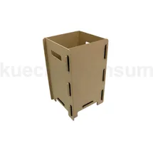 Werkhaus Aufbewahrungsbox 24 x 40 x 24 cm 24-tlg. braun