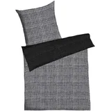 Mako-Satin schwarz 135 x 200 cm + 80 x 80 cm