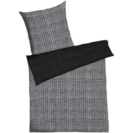 KAEPPEL Eternity Combo Mako-Satin schwarz 135 x 200 cm + 80 x 80 cm