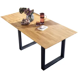 G+K Esstisch mit Auszug TI-0594 160/210 x 90 cm Holz Braun Wildeiche