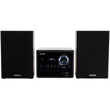 Aiwa MSBTU-300 Micro-HiFi-System mit Bluetooth, CD, USB, FM-Radio, Schwarz
