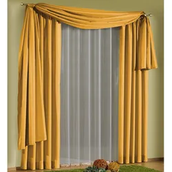 Gardine WIRTH "Daria" Gr. 3, gelb, B:135cm H:225cm, Polyester, Gardinen