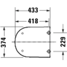 Duravit D-Code WC-Sitz Weiß