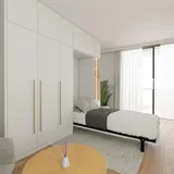WallBedKing Schrankbett, Weiß, Holz, Rechteckig,Rechteckig, 80x200 cm, Schlafzimmer, Betten, Klappbetten