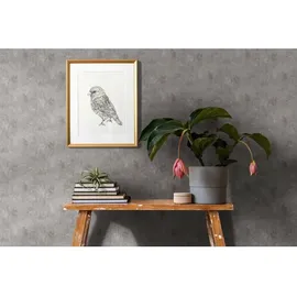 A.S. Création Vliestapete Uni Metallic Grau Braun