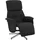 vidaXL Relaxsessel mit Fußteil Polyester 91 x 105 x 91 cm Schwarz drehbar
