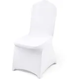 Vevor Universell Weiße Stuhlhussen für Elegante Stuhl 50 Stk Polyester Und Elasthan Hussen Stretch Stuhlüberzug Stuhlbezug Husse Stuhlschutz Elastisch