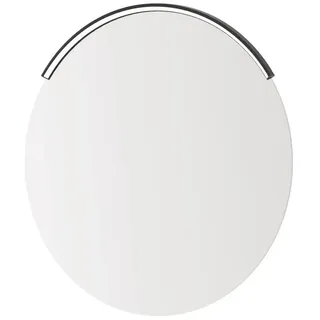 Kalb Material Für Möbel kalb | CURVIA, LED Spiegellampe, Gebogene Spiegelbeleuchtung für runde Spiegel Ø 60, 70 & 80 cm, 12VDC, 6W, neutralweiß 4000K, IP44, flimmerfreies Schminklicht, schwarz matt, Aluminium (60cm)