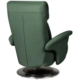 HIMOLLA Relaxsessel 7227 Leder 82 x 109 x 90 cm Grün mit Relax-Funktion
