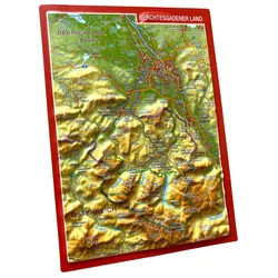 Georelief Berchtesgadener Land Reliefpostkarte - STK - bunt