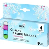 Kreul Chalky Kreidemarker 4er Set Fensterdeko