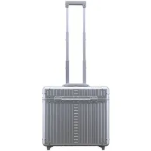 Aleon 2-Rollen Pilotentrolley 41 cm silberfarben