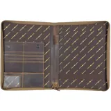 GREENBURRY Schreibmappe Vintage A4 Braun